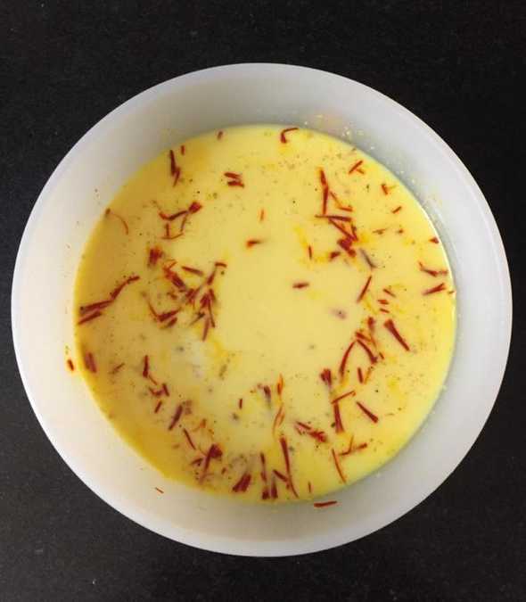 milk and saffron